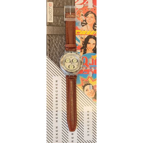 Swatch watch OVERBOARD SBK105 1995 AquaChrono New old stock - Picture 3 of 11